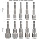 thumbnail image 3 of 10Pcs Magnetic Hex Bit Socket Set 6-15mm Impact Driver Magnetic Hex Bit Socket Wrench Set 1/4 Magnetic Hex Bit Socket Adapter Tool, 3 of 5