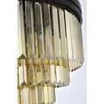 thumbnail image 6 of Sydney 17 light Matte Black Flush Mount Golden Teak (Smoky) Royal Cut Crystal, 6 of 9