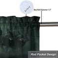 thumbnail image 5 of Wolf Valance Rod Pocket Window Curtain for Kitchen Magical Forest Night Wild Animals Running Privacy Window Valances for Living Room Kitchen 54 by 18 in, 1 Panel, 5 of 6