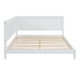 thumbnail image 4 of Full Size Daybed, Wood Full Daybed Frame with Headboard, Full Size Sofa Bed, Perfect for Lounging, Sleeping or Entertaining Guests, White, 4 of 9