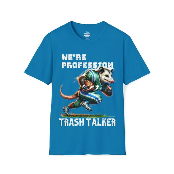 Opossum football suit Trash Talker - Funny Opossum Unisex Softstyle T-Shirt