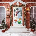 thumbnail image 5 of JoyMoreHome Christmas Door Cover, Easy Installation, 35.4x71 Inch Christmas Theme Printed Scene Decor, for Christmas Party, Home Background Ornament, 5 of 9