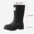 thumbnail image 4 of KANG Women's Mid Calf Rain Boots Slip Fashion Rubber Shoes With Thick Sole Rain Boots Collar Gardening Boots Ultra Lightweight Portable Garden Shoes, 4 of 7