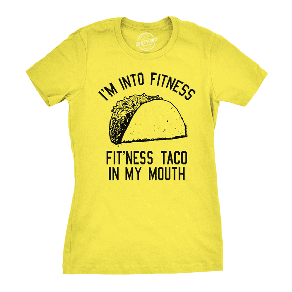 Womens Fitness Taco Funny Gym T Shirt Cool Humor Graphic Muscle Tee for Ladies Womens Graphic Tees