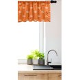 thumbnail image 3 of Ambesonne Gecko Window Valance, Exotic Wildlife Pattern, 54" X 18", White and Orange, 3 of 3