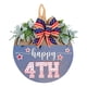 thumbnail image 2 of Independence Day Welcome Door, 4th Of July Wooden Sign Plaque Door Wall Hanging Decorations, Fourth Of July Independence Day Memorial Day Party Decorations, 2 of 6