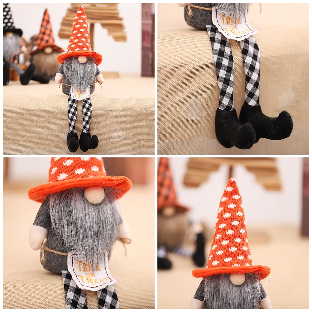 Halloween Gnomes Plush Doll Long Leg Dolls ,Handmade Background Ornaments, For Halloween Holiday Party Decorations