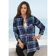 thumbnail image 2 of Roaman's Women's Plus Size Plaid Flannel Tunic, 2 of 6