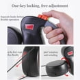 thumbnail image 2 of Two Dog Retractable Leash, 360° Rotate 10ft Multifunctional Dual Dog Leash, Separated Brake/Pause & Return Button, Strong Cord and Reflective Nylon Tape, 2 Dogs Up to 110 lbs Each, Black, 2 of 6