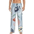 thumbnail image 2 of Lsque Cute Chameleons On Blue Print Men's Pajama Pants, Lounge Pant - Comfortable Home Wear,Elastic Waistband, Stylish Design-Small, 2 of 9