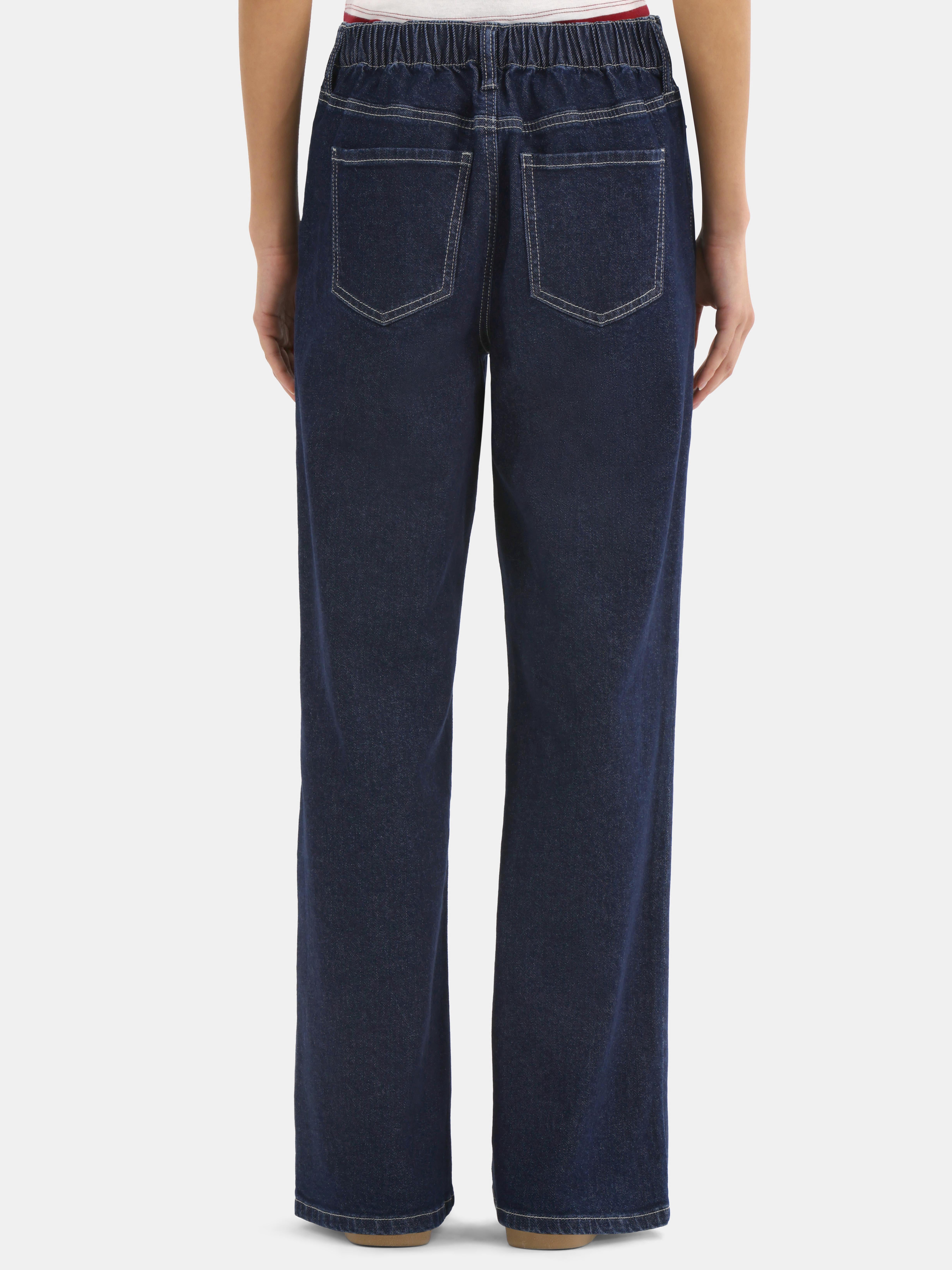 No Boundaries High Rise Baggy Wide Leg Jeans, 34" Inseam, Women's and Women's Plus Sizes XXS-4X