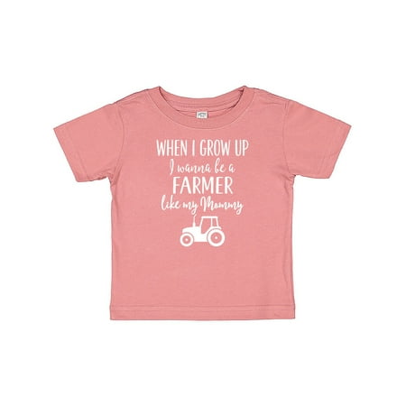 

Inktastic Farmer Like Mommy Farming Gift Baby Boy or Baby Girl T-Shirt