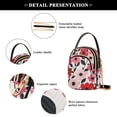 thumbnail image 4 of FORMRS Crossbody Bag for Women Quilted Travel Shoulder Cell Phone Purse with Chain Strap Handbag, Pink and Red Flowers, 4 of 7