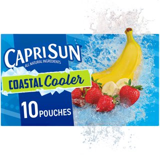 Capri Sun Strawberry Kiwi Juice Box Pouches, 10 ct Box, 6 fl oz Pouches 