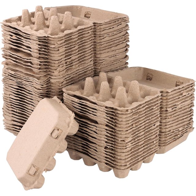 60 paquetes de 12 unidades de cajas para huevos de codorniz, porta huevos de codorniz de pulpa de papel, cajas de contenedor de huevos de codorniz a granel para almacenamiento de huevos de