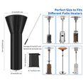 thumbnail image 3 of Koovon Patio Heater Cover, Heavy Duty Waterproof Outdoor Garden Black, 89” H x 33” D x19” B, 3 of 6