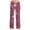*Pink, variant on ClodeEU Womens Sequin Wide Leg Pants,Elastic Waisted Sparkly Glitter Pant For Party Blue,Womens Plus M