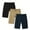 BLACK/BEIGE/NAVY, variant on BenBen 3 Pack Mens Shorts Cargo Style With Adjustable Belt Outdoor Essential