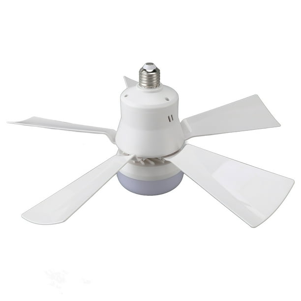 Luz De Ventilador De Techo, 50000 Horas De Vida, Templable De 3 Colores 3 Velocidad Del Viento 1H 2H 4H Temporizador, Lámpara De Ventilador Pequeño E26 Socket Para Cocina De