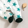 thumbnail image 4 of Weebloom Baby Boy Girl Pajamas Footie Jumpsuit Comfortable Stylish Bodysuit 0-24 Months Sleepwear Loungewear Pjs Sleepers Romper Onesie White 3-6 Months, 4 of 5