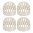 thumbnail image 1 of Uxcell 3.5 Inch (90mm) Fish Cover Permeable Cap, 4Pcs Aquarium Guard, White, 1 of 6