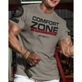 thumbnail image 2 of Gymish Comfort Zone Is Dangerous T-Shirt – Motivational Gym Shirt for Men, Workout & Lifting Tee, 2 of 6