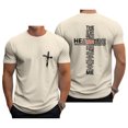 thumbnail image 2 of Ankishi Christian T Shirts for Men Crew Neck Cross Trendy Cotton T Shirts Summer Casual Clothes for Travel Commuting, 2 of 7