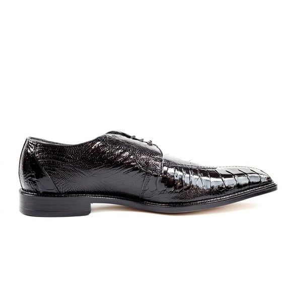 Belvedere Men Siena Dress Exotic shoes Formal Genuine Ostrich Leather 1463 black
