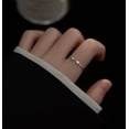 thumbnail image 5 of S925 Silver Small Lady Square Diamond Ring for Women Elegant Fine Circle Ring Adjustable for Everyday Wear Now, 5 of 5