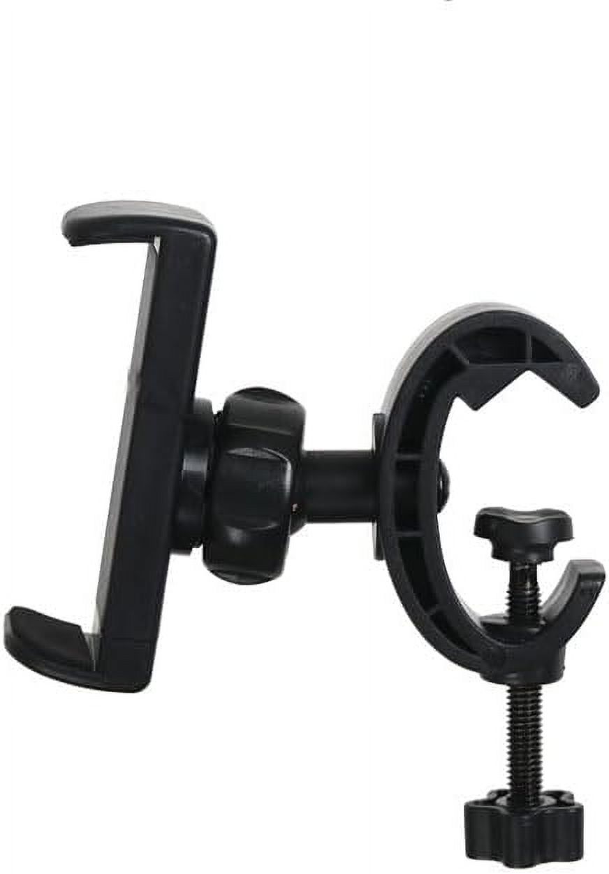 MKEUDQ-2 Pack Mic Stand Phone Holder Mount Photography Light Stand Phone Mount Holder Clamp Phone Clip for Microphone Stand Tripod Boom Arm Floor Mic Stand Selfie Stick Ring Light Camera Tripod