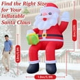 thumbnail image 2 of PPXIA Christmas Inflatable Santa with Gift Bag, Blow Up Xmas Inflatable Decorations for Christmas Decor, Built-in LED Light, Yard Outdoor Garden Lawn Winter Decorations(20 FT), 2 of 7