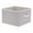 Beige S, variant on Unique Bargains Storage Cube Bin with Handles 1 Pack Collapsible Storage Basket Grey S