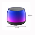 thumbnail image 3 of Altavoz Bluetooth TUTUnaumb Mini Hifi Fitness Deportes Portátil Tándem TW-S Subwoofer 360 ° Sonido omnidireccional 9D Multicolor, 3 of 8