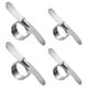 thumbnail image 1 of 1 Set 4 unids de acero inoxidable Peladores de naranja anillo ergonómico Peelers (plata), 1 of 5