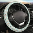 thumbnail image 4 of Uemuo Cute Cows Printed Car Elastic Steering Wheel Cover - Universal Car Accessory for Diverse Cars Anti-Slip, and Comfortable- 15", 4 of 8