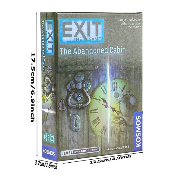 Exit: The Abandoned Cabin English Family Game Room Escape Experience Board Game