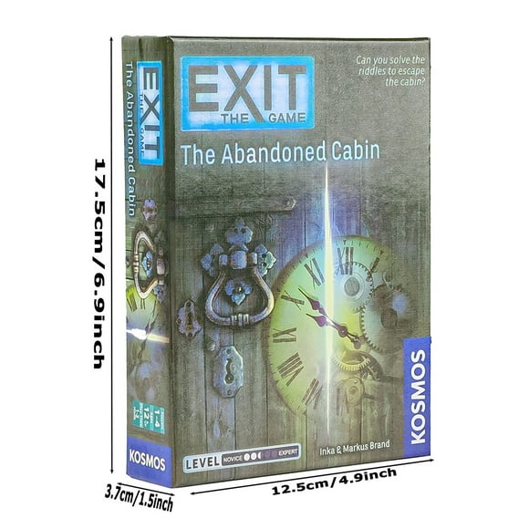 Exit: The Abandoned Cabin English Family Game Room Escape Experience Board Game