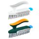 thumbnail image 1 of 2 cepillos de fregar con mango ergonómico y cerdas rígidas y flexibles, resistentes, para baño, ducha y lavabo., 1 of 7