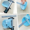 thumbnail image 5 of 2-piece anti tilt cartoon bear furniture anchor, non perforated, suitable for refrigerators and cabinets - blue, 5 of 5