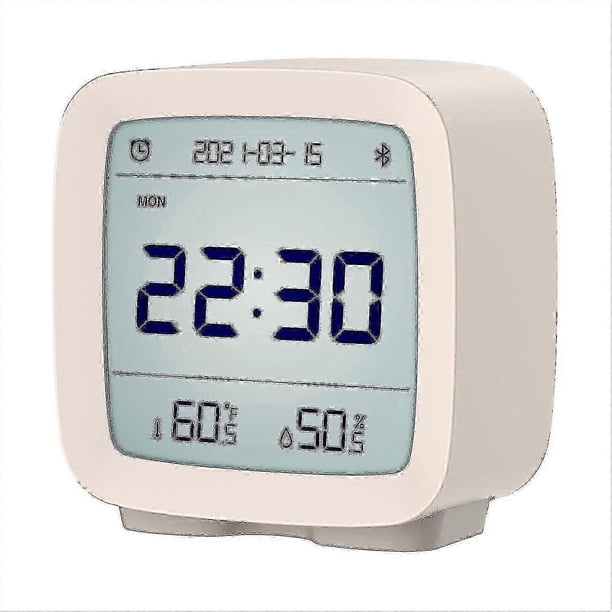 26-27 Minimalist Bluetooth Alarm Clock - Qingping Digital Display with Customizable Alarms
