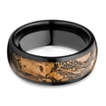 thumbnail image 2 of Cork Tungsten Wedding Ring,8mm Wedding Ring,Black Tungsten Ring,Anniversary Ring,Engagement Ring,Comfort Fit Ring, 2 of 4