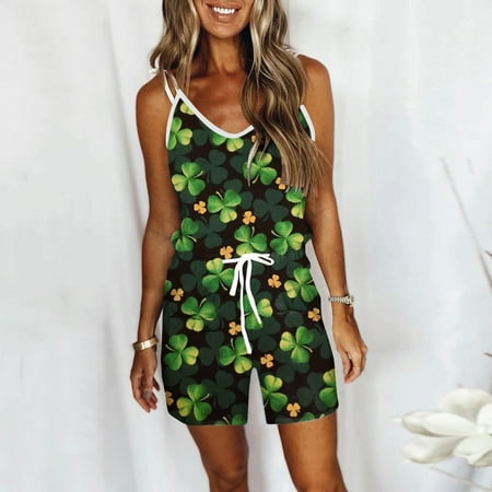 

Quealent Bodycon Jumpsuit For Women Loose Fit Jumpsuits For Women Casual Solid V Neck With Pockets Jumpsuit Rompers Black L