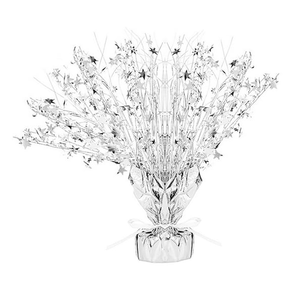 Raindrops  Silver Centerpieces for Tables Party Halloween Star Decoration