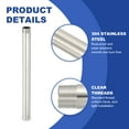 thumbnail image 4 of 304 Stainless Steel Pipe Fitting, 3/4" BSP Male x 3/4" BSP Male Threaded 12" Length Nipple Cast Pipe, 2 Pack, 4 of 6