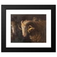 thumbnail image 2 of Heinrich Von Zügel 24x20 Black Modern Framed Museum Art Print Titled - Widderkopf and Machschaf (1880), 2 of 5