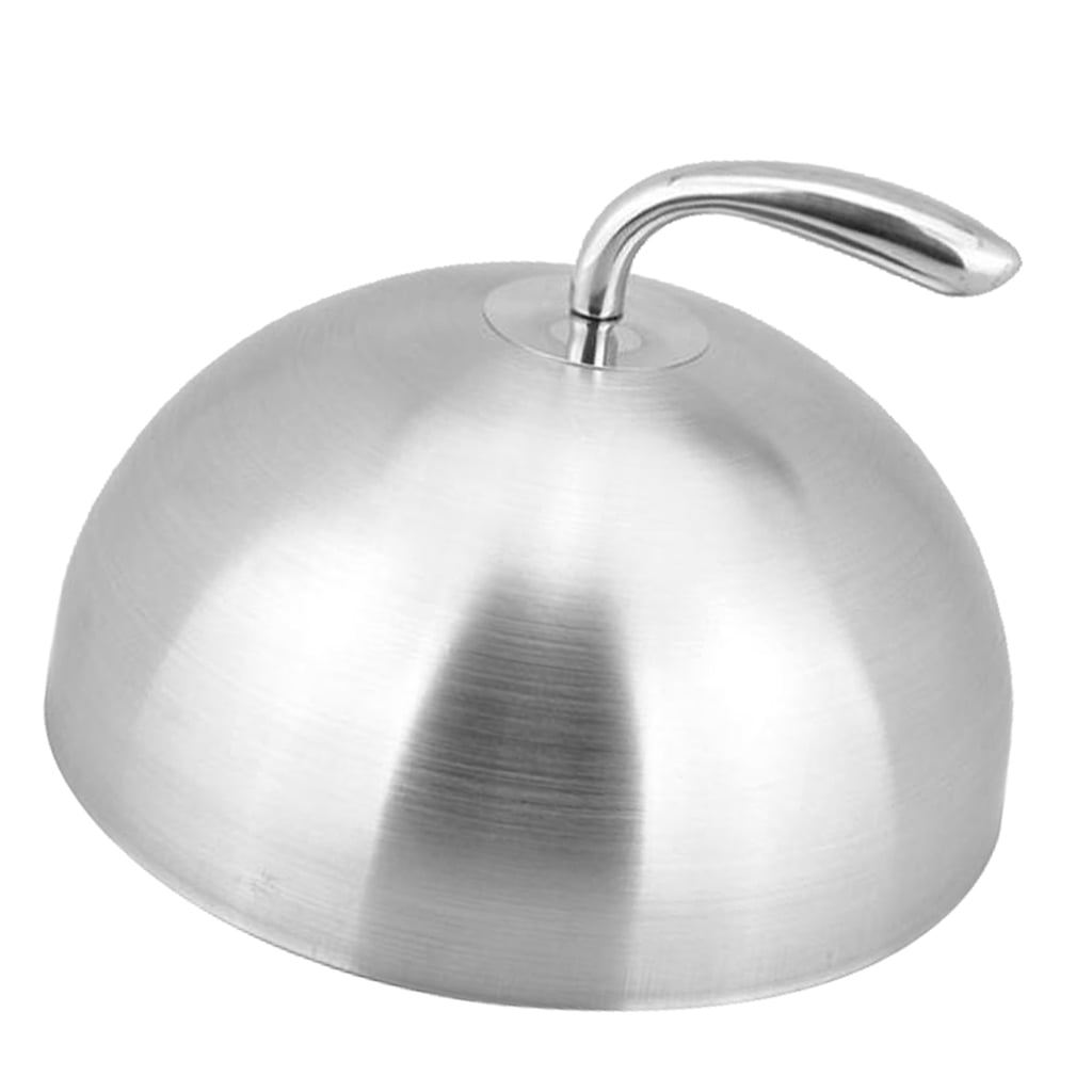 Eastern Tabletop 9412 12 Stainless Steel Dome Plate Cover / Cloche with  Knob