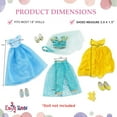 thumbnail image 6 of Emily Rose 18 Inch Doll Princess Dress Value 3 Pack! | 18" Princess Doll Outfits | Cinderella, Belle and Jasmine | Fits American Girl Dolls, 6 of 8