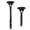 Black, variant on ABS Plastic Body Massage Rollers Tool With Replaceable Head For Cold Compress And Hot Therapy Applications