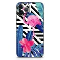 thumbnail image 2 of DesignSkinz Vivid Tropical Chevron Floral v2 Full-Body Skin Decal Wrap Cover for iPhone 13, 2 of 9