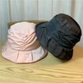 thumbnail image 3 of CoCopeanut Topi Pelindung Matahari UV Bukti UV Topi Nelayan Pantai Luar Ruangan Topi Matahari Lebar Lebar Mode Lipat Wanita Musim Panas Mode Topi Ember, 3 of 6